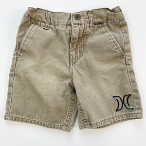 Hurley Tan Shorts with Logo